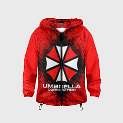 Ветровка с капюшоном детская Umbrella Corporation, цвет: 3D-черный