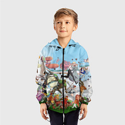 Ветровка с капюшоном детская Studio Ghibli, цвет: 3D-черный — фото 2