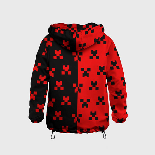 Детская ветровка MINECRAFT CREEPER / 3D-Черный – фото 2