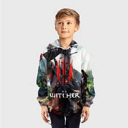 Ветровка с капюшоном детская The Witcher, цвет: 3D-черный — фото 2