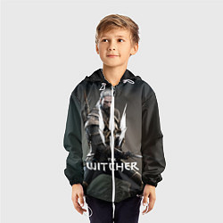 Ветровка с капюшоном детская The Witcher, цвет: 3D-белый — фото 2