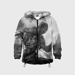 Ветровка с капюшоном детская DARK SOULS, цвет: 3D-черный