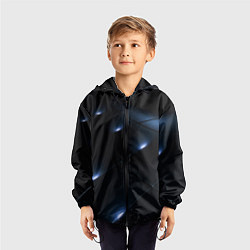 Ветровка с капюшоном детская LIGHTING DARK, цвет: 3D-черный — фото 2