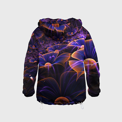 Детская ветровка Цветки во тьме / 3D-Белый – фото 2