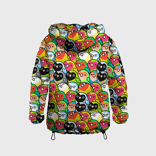 Детская ветровка Папуги / 3D-Черный – фото 2