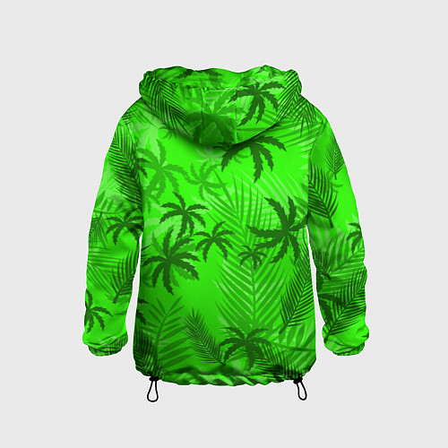 Детская ветровка ПАЛЬМЫ ЛЕТО TROPICAL / 3D-Черный – фото 2