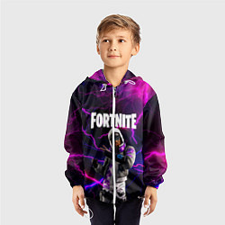 Ветровка с капюшоном детская FORTNITE, цвет: 3D-белый — фото 2