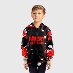 Ветровка с капюшоном детская Far Cry, цвет: 3D-черный — фото 2