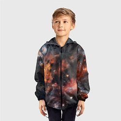 Ветровка с капюшоном детская Гигантская Вселенная S, цвет: 3D-черный — фото 2