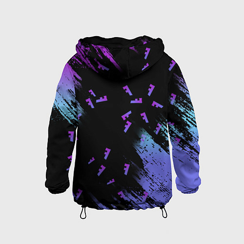 Детская ветровка FORTNITE MARSHMELLO / 3D-Черный – фото 2