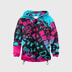 Ветровка с капюшоном детская Roblox, цвет: 3D-черный