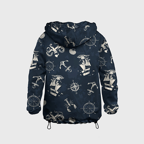 Детская ветровка Nautical art / 3D-Черный – фото 2