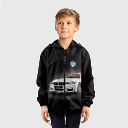 Ветровка с капюшоном детская Safety car, цвет: 3D-черный — фото 2