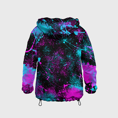 Детская ветровка NEON AMONG US / 3D-Черный – фото 2