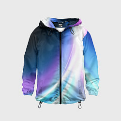 Ветровка с капюшоном детская Сияние, цвет: 3D-черный