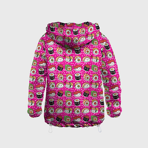 Детская ветровка Суши и роллы / 3D-Белый – фото 2