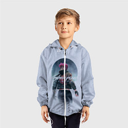 Ветровка с капюшоном детская Cyberpunk 2077, цвет: 3D-белый — фото 2