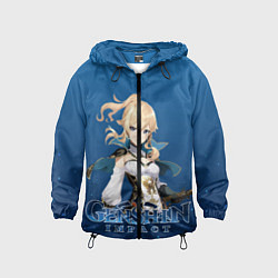 Ветровка с капюшоном детская Genshi impact JEAN, цвет: 3D-черный