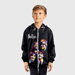 Ветровка с капюшоном детская The Beatles, цвет: 3D-белый — фото 2