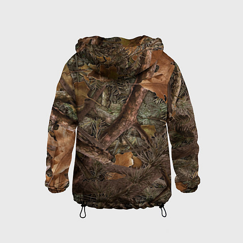 Детская ветровка Охотничий камуфляж / 3D-Черный – фото 2