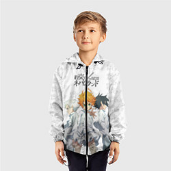 Ветровка с капюшоном детская Персонажи Обещанный Неверленд, цвет: 3D-черный — фото 2