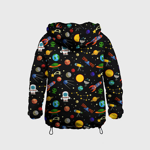 Детская ветровка Космос / 3D-Черный – фото 2