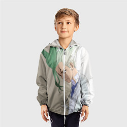 Ветровка с капюшоном детская Доктор Стоун, цвет: 3D-белый — фото 2