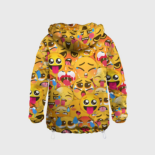 Детская ветровка AHEGAO EMOJI / 3D-Белый – фото 2