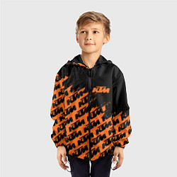 Ветровка с капюшоном детская KTM КТМ, цвет: 3D-черный — фото 2