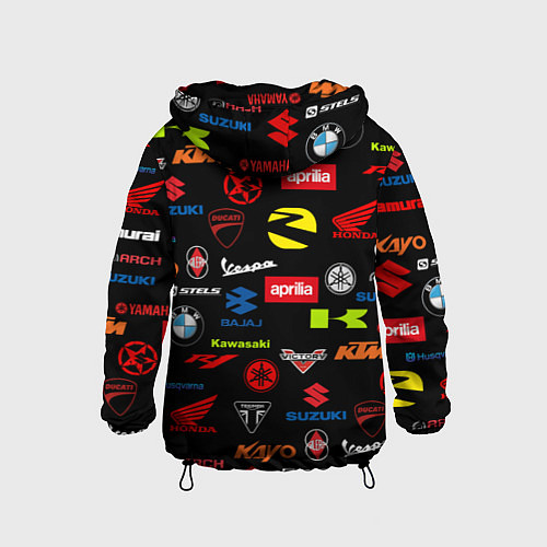 Детская ветровка Motorcycle pattern Мото паттерн Z / 3D-Черный – фото 2