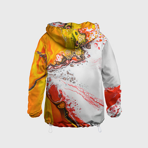 Детская ветровка Рисунок желтой краской / 3D-Белый – фото 2