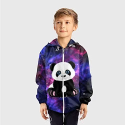 Ветровка с капюшоном детская Space Panda, цвет: 3D-белый — фото 2
