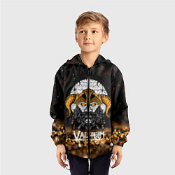 Ветровка с капюшоном детская Valheim Viking Gold, цвет: 3D-черный — фото 2