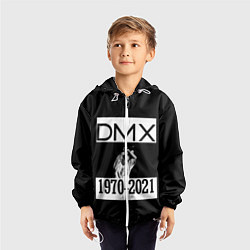 Ветровка с капюшоном детская DMX 1970-2021, цвет: 3D-белый — фото 2