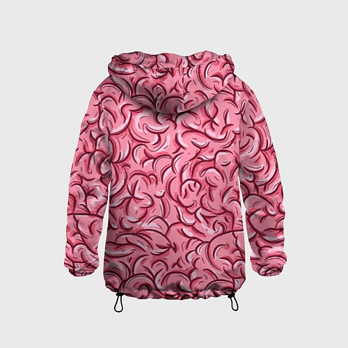 Детская ветровка Текстура мозга / 3D-Черный – фото 2