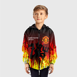 Ветровка с капюшоном детская MANCHESTER UNITED ДЬЯВОЛ, цвет: 3D-черный — фото 2
