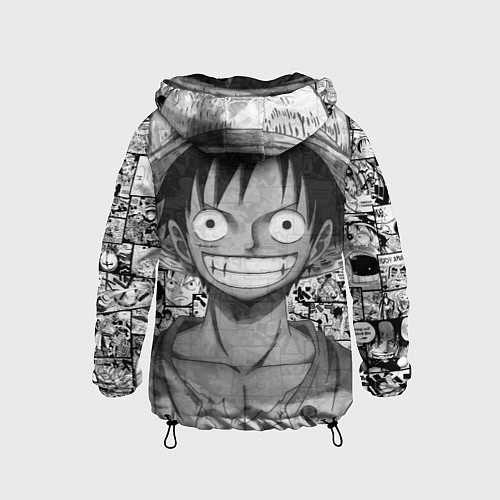 Детская ветровка Луфи улыбается one piece / 3D-Черный – фото 2