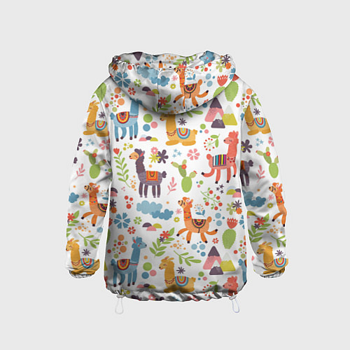 Детская ветровка Ламы / 3D-Белый – фото 2