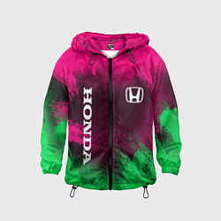 Ветровка с капюшоном детская NEON HONDA НЕОН ХОНДА, цвет: 3D-черный