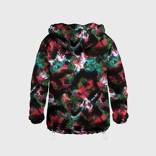 Детская ветровка Гранжевый абстрактный узор / 3D-Белый – фото 2