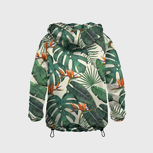 Детская ветровка Тропический паттерн / 3D-Черный – фото 2