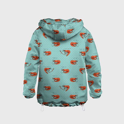 Детская ветровка Креветки паттерн / 3D-Белый – фото 2