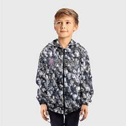 Ветровка с капюшоном детская Mieruko Chan Logo, цвет: 3D-черный — фото 2