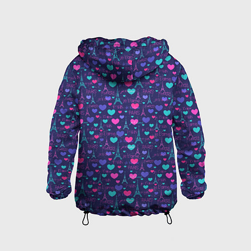 Детская ветровка Париж Город Любви / 3D-Черный – фото 2