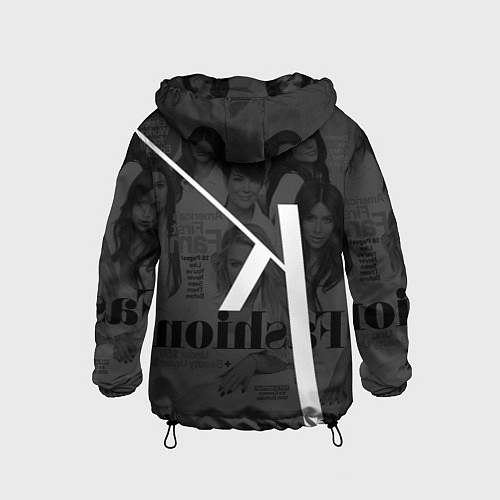 Детская ветровка Семейство Кардашьян / 3D-Черный – фото 2