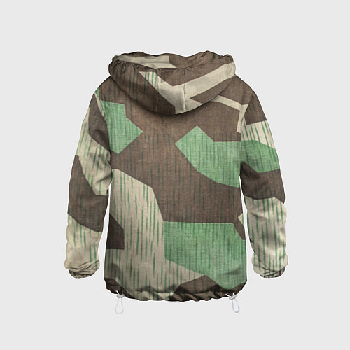 Детская ветровка Камуфляж хаки армейский / 3D-Белый – фото 2