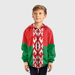 Ветровка с капюшоном детская Белоруссия, цвет: 3D-черный — фото 2