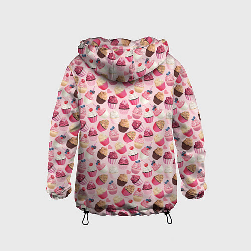 Детская ветровка Пирожные / 3D-Черный – фото 2