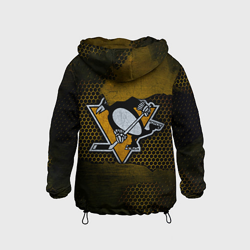 Детская ветровка Pittsburgh Penguins на спине / 3D-Черный – фото 2