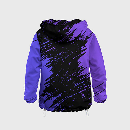 Детская ветровка Geometry Dash / 3D-Белый – фото 2